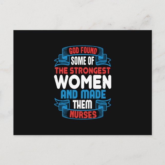 Carte Postale Infirmières Corona - Dieu a trouvé des femmes fort (Devant)