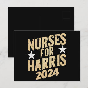 Carte Postale Infirmières pour Harris 2024 États-Unis