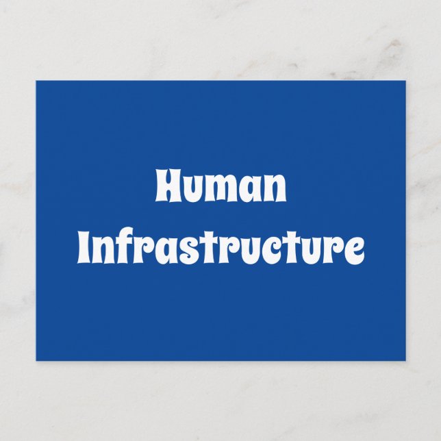 Carte Postale Infrastructure humaine (Devant)