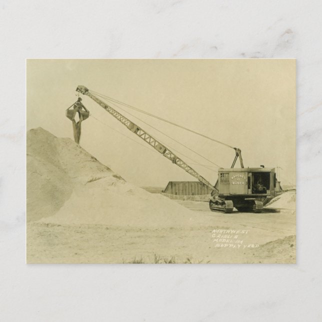 Carte Postale INGÉNIEUR D'EXPLOITATION D'UNE grue et D'UN NAVIRE (Devant)