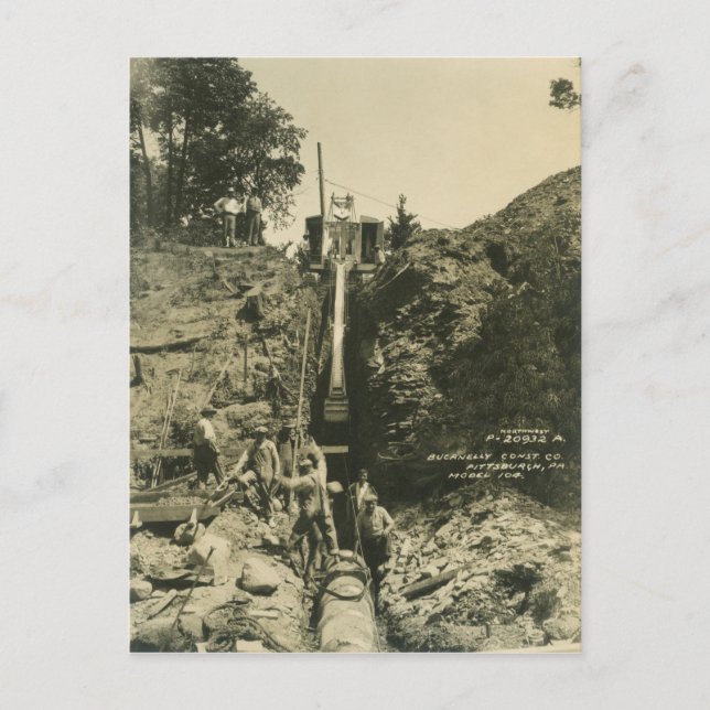 Carte Postale INGÉNIEUR D'EXPLOITATION D'UNE grue et D'UNE DOUCH (Devant)