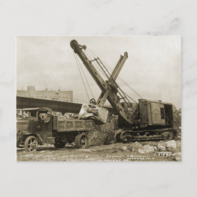 Carte Postale INGÉNIEUR D'EXPLOITATION D'UNE grue et D'UNE DOUCH (Devant)