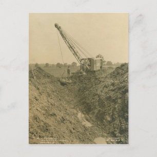 Carte Postale INGÉNIEUR D'EXPLOITATION D'UNE grue et D'UNE DOUCH