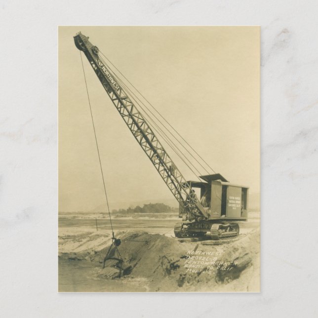 Carte Postale INGÉNIEUR D'EXPLOITATION D'UNE grue et D'UNE DOUCH (Devant)