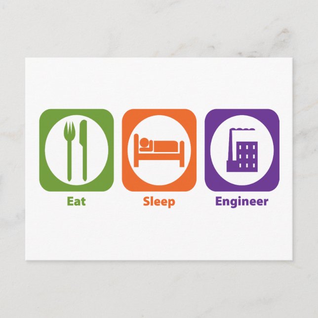 Carte Postale Ingénieur du sommeil (Devant)