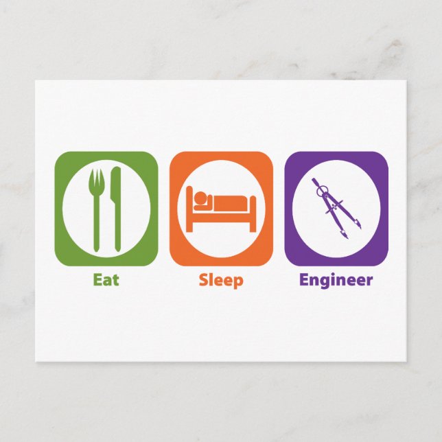 Carte Postale Ingénieur du sommeil (Devant)