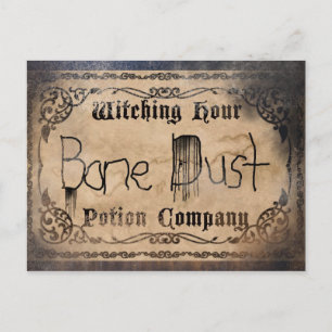 Carte Postale Ingrédient de potion antique poussière d'os de bla
