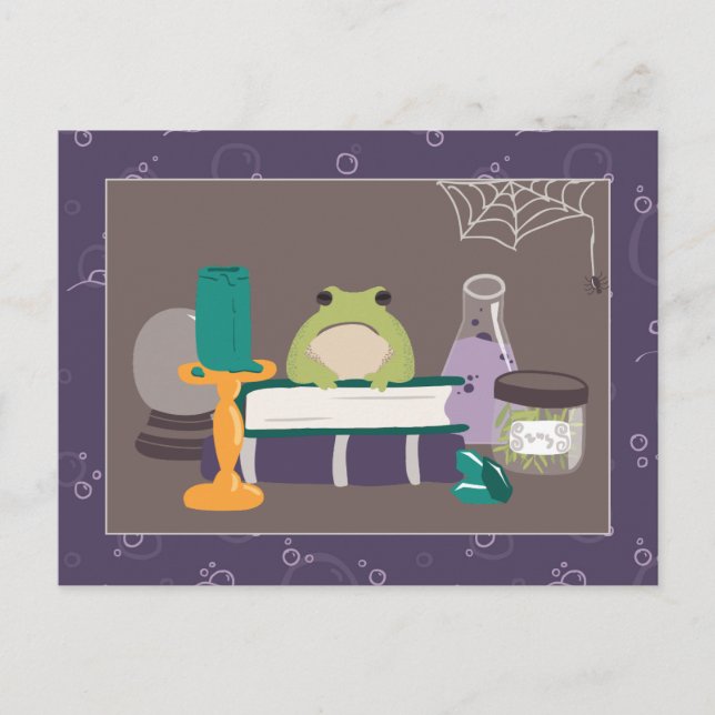 Carte Postale Ingrédients sorciers Halloween (Devant)