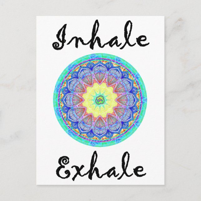 Carte Postale inhale exhale (Devant)