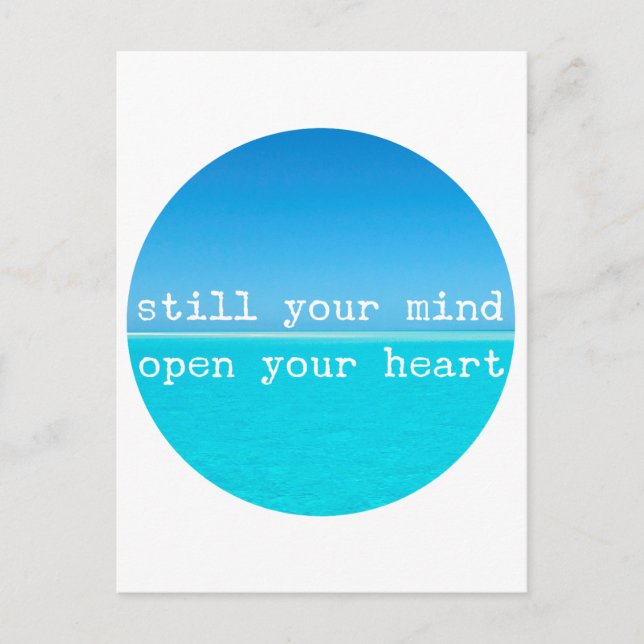 Carte Postale Inhale Exhale Relaxant Devis Médationnel (Devant)