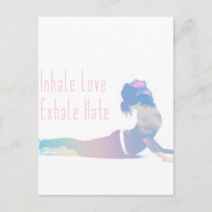 Carte Postale Inhale Love Yoga Series
