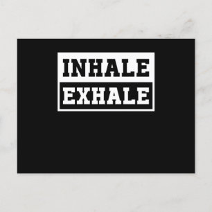 Carte Postale Inhale Yoga Exhale Nirvana Meditation Zen Asana Gi