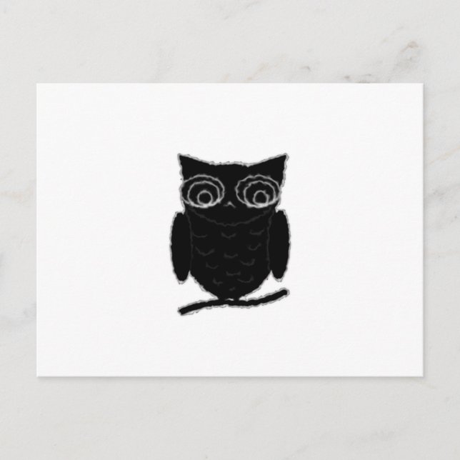 Carte Postale Inkblot Owl (Devant)