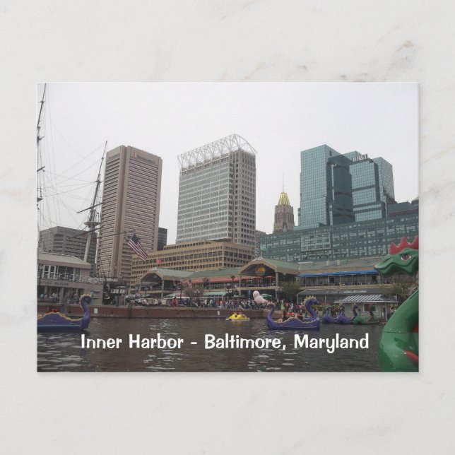 Carte Postale Inn Harbor à Baltimore, Maryland (Devant)