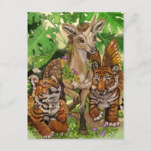 Carte Postale 'Innocence de la nouvelle' licorne