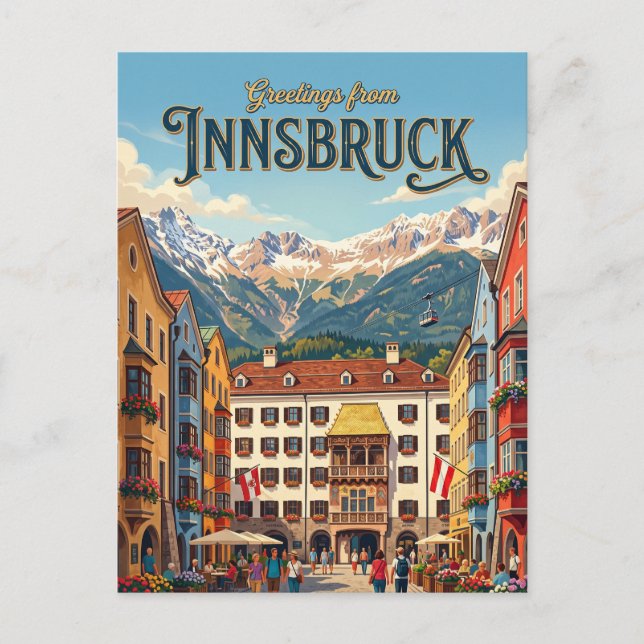 Carte Postale Innsbruck Autriche (Devant)