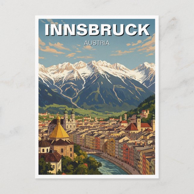 Carte Postale Innsbruck Autriche Travel (Devant)