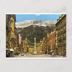 Carte Postale Innsbruck, Maria Theresa Strasse, 1950