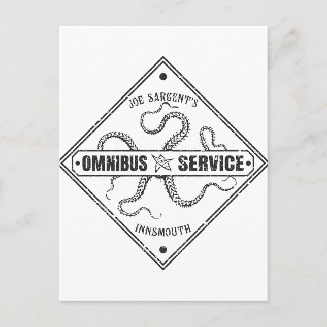 Carte Postale Innsmouth Bus Service Joe Sargent (Devant)
