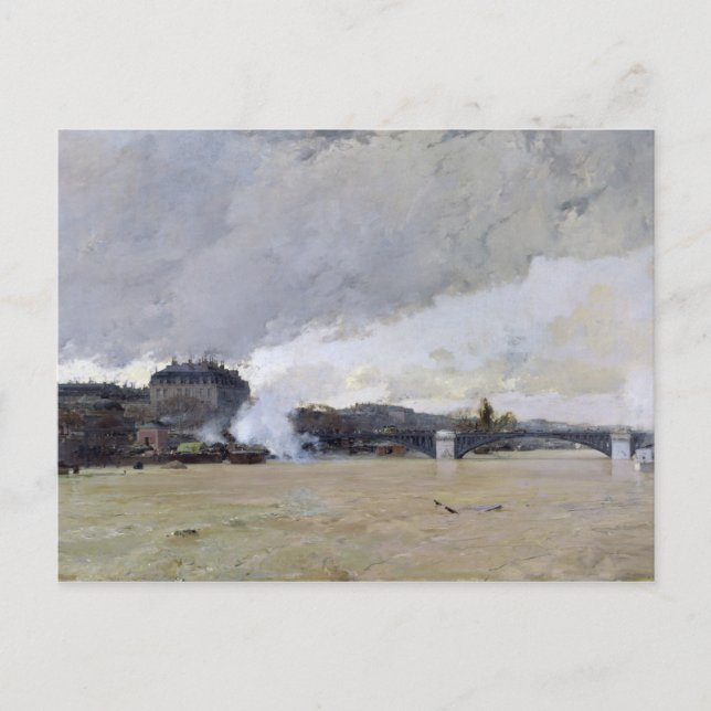 Carte Postale Inondation de la Seine, vers 1903 (Devant)