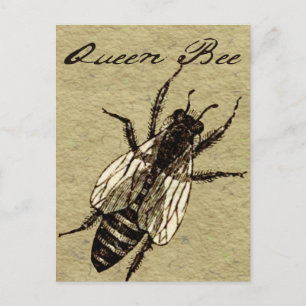 Carte Postale Insecte de la faune de l'abeille royale
