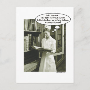 Carte Postale Insérez le ballon gonflable du cathéter ou.....