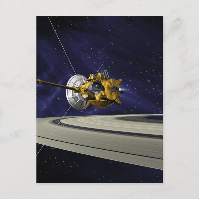 Carte Postale Insertion d'orbite de Saturne Cassini (Devant)
