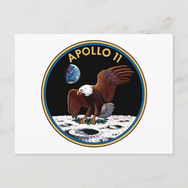 Carte Postale Insigne d'Apollo 11 (Devant)