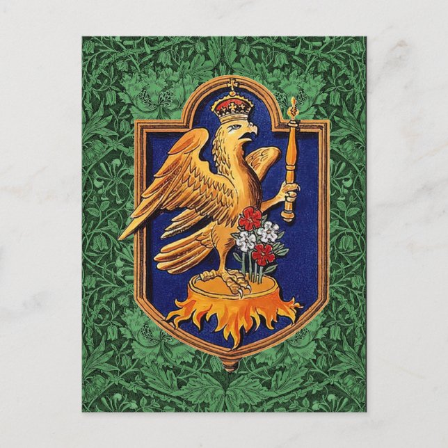 Carte Postale Insigne de Falcon royal de la reine Anne Boleyn (Devant)