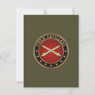 Carte Postale Insigne de la Direction de l'artillerie de campagn