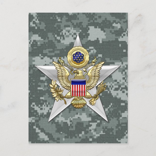 Carte Postale Insigne de la Direction générale de l'état-major (Devant)