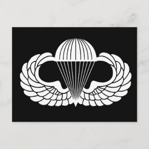 Carte Postale Insigne de parachutiste