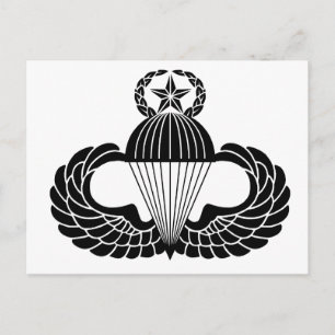 Carte Postale Insigne de parachutiste, Maître