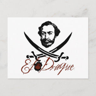 Carte Postale Insigne El Draque Pirate