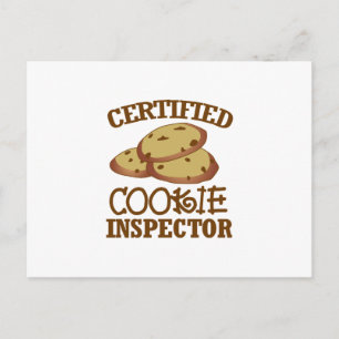 Carte Postale Inspecteur certifié des cookies