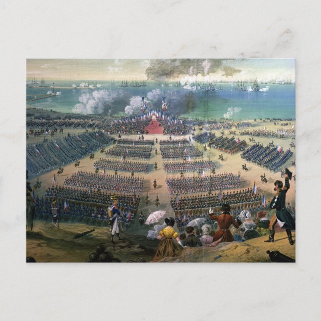 Carte Postale Inspection des troupes (Devant)