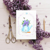 Carte postale Inspirable Lilac Wateringcan