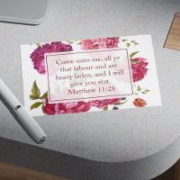 Inspirant Matthieu 11:28 Floral rose