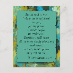 Carte postale inspirante de la Bible chrétienne su