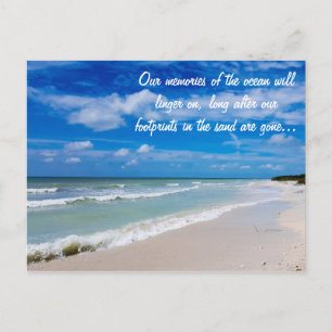 Carte postale inspirante de la plage de Floride