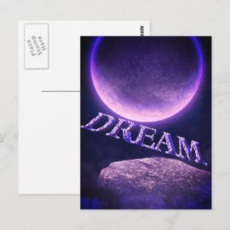 Carte postale inspirante de rêve fantastique lunai