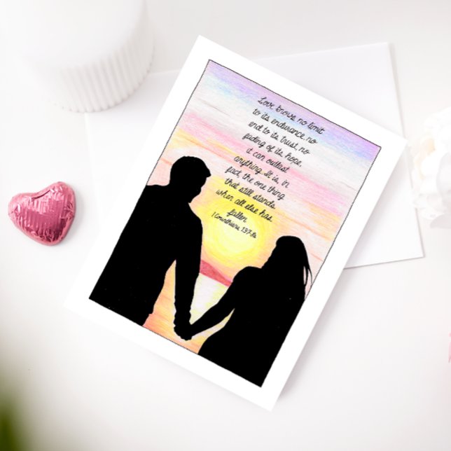 Carte postale inspirante Love Stands (Créateur téléchargé)