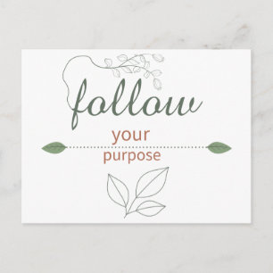 Carte postale inspirante Suivez Votre Objectif