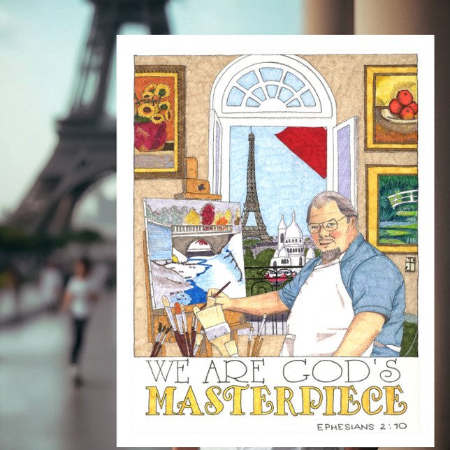 Carte postale Inspiration chef-d'oeuvre (Créateur téléchargé)