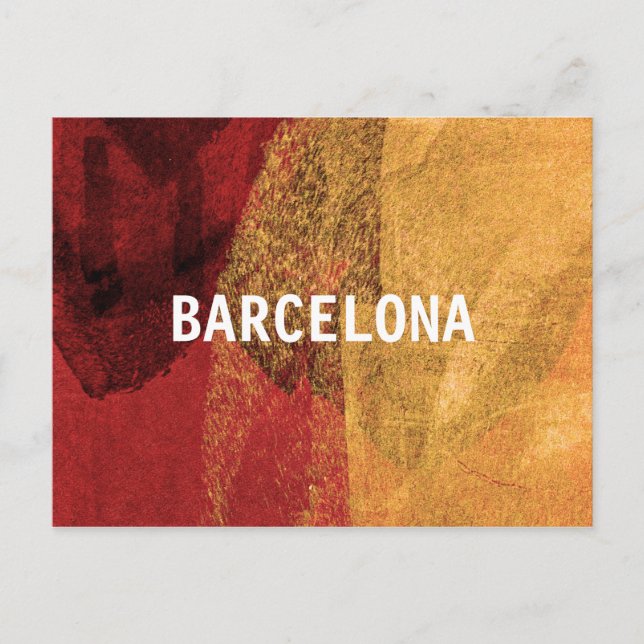 Carte Postale Inspiration cool de Barcelone Design moderne (Devant)