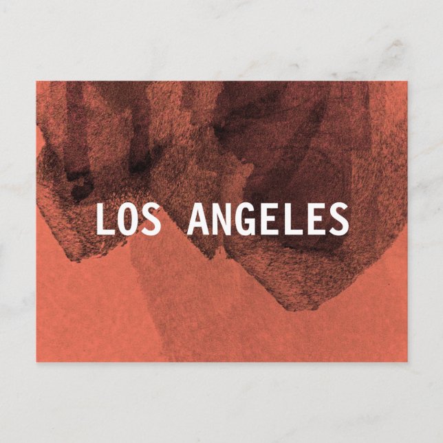 Carte Postale Inspiration cool de Los Angeles Design moderne (Devant)
