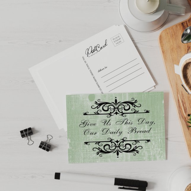 Carte Postale Inspiration Donnez-nous aujourd'hui notre pain quo (Créateur téléchargé)