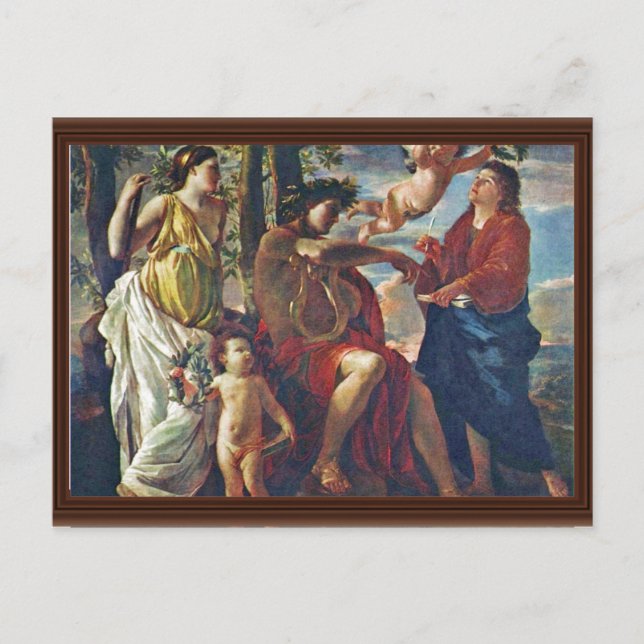 Carte Postale Inspiration Du Poète, De Poussin Nicolas (Devant)