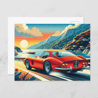 Carte Postale Inspiration Ferrari 250 GTO