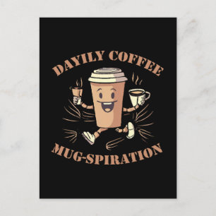 Carte Postale Inspiration quotidienne de tasse de café